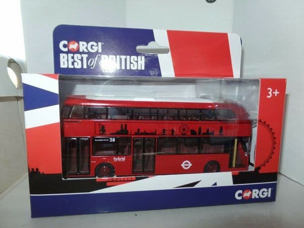 Corgi GS89202 NBFL New Boris Bus for London Transport Route 38 Piccadilly Sights